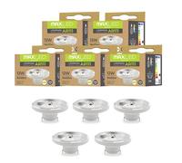 Maxled, Light is Led! 5X Ampoules LED Ar111 G53 12W Remplace Une Ampoule Halogène 75W Blanc Neutre 4000K Ampoule Angle Rayonnement 45 Degrés Spot LED 940 Lumens Spot CA/CC 12V, Non Dimmable