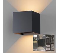 Maxled, Light is Led! Appliques Murales LED Intérieur/Extérieur Applique Murale Aluminium 10W Faisceau Lumineux Réglable Vers Haut Vers Bas 800LM 3000K Blanc Chaud Applique Murale Extérieure IP65