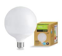 Maxled, Light is Led! LED Lampe E27 G120, 20W GlühbirneErsetzt Ersetzt 160 Watt Halogenlampe 6500K Kaltweiß Kugel Lampe 2100lm Energiesparlampe Nicht Dimmbar 180° Abstrahlwinkel AC 230V