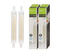 Maxled, Light is Led! R7S LED 118mm, Leuchtmittel 8W Ersatz 65W Halogenlampe Kaltweiß 65000K 850LM 300° Abstrahlwinkel für Landschaft, Arbeit, Sicherheit, Bodenlampen Nicht Dimmbar AC220-240V 2 Stück