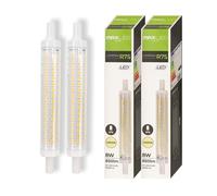 Maxled, Light is Led! R7S LED 118mm, Leuchtmittel 8W Ersatz 65W Halogenlampe Neutralweiß 4000K 850LM 300° Abstrahlwinkel für Landschaft, Arbeit, Sicherheit, Bodenlampen Nicht Dimmbar AC220-240V 2Stück