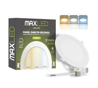 Maxled, Light is Led! Spot Encastrable LED 12W 230V, Ø 170mm, 960lm Spots Plafonnier Non Dimmable 3000K-6000K Spots Plats Encastrables pour Plafond Dimensions Du Trou Φ155mm Aluminium