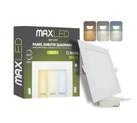 Maxled, Light is Led! Spot Encastrable LED 12W 230V 170mm 960LM Spot Plafonnier Non Gradable 3000K-6000K Spots Plafonniers Plats Luminaires Encastrables Dimensions Du Trou 155mm x155mm Aluminium