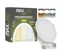 Maxled, Light is Led! Spot Encastrable LED 18W 230V, Ø 225mm, 1440lm Spots Plafonnier Non Dimmable 3000K-6000K Spots Plats Encastrables pour Plafond Dimensions Du Trou Φ205mm Aluminium