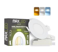 Maxled, Light is Led! Spot Encastrable LED 5W 230V Ø85mm 400lm Spots Plafonnier Non Dimmable 3000K-6000K Spots Plafond Luminaires Encastrables Diamètre D'encastrement Φ 72mm Aluminium
