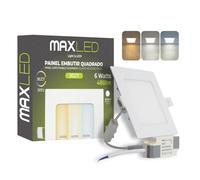 Maxled, Light is Led! Spot Encastrable LED 6W 230V 120mm 400LM Spots Plafonnier Non Dimmable 3000K-6000K Spots Plats Plafond Luminaires Encastrés Dimensions Du Trou 110mm x110mm Aluminium