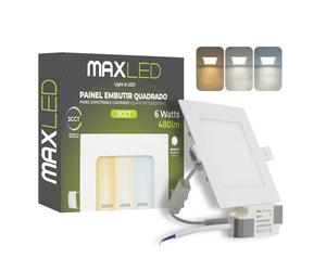 Maxled, Light is Led! Spot Encastrable LED 6W 230V 120mm 400LM Spots Plafonnier Non Dimmable 3000K-6000K Spots Plats Plafond Luminaires Encastrés Dimensions Du Trou 110mm x110mm Aluminium