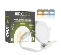 Maxled, Light is Led! Spot Encastrable LED 6W 230V Ø120mm, 480lm Spots Plafonnier Non Dimmable 3000K-6000K Spots Plats Encastrables pour Plafond Dimensions Du Trou Φ 110mm Aluminium