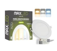 Maxled, Light is Led! Spot Encastrable LED 9W 230V Ø145mm 720lm Spots Plafonnier Non Dimmable 3000K-6000K Spots Plats Encastrables pour Plafond Dimensions Du Trou Φ130mm Aluminium
