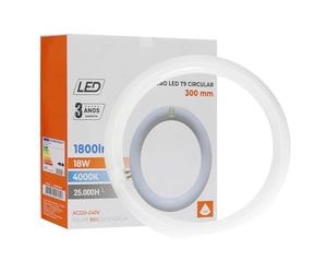 Maxled, Light is Led! Tube LED T9 Ø30cm Tube LED Annulaire 18W Blanc Chaud 4000K 1800lm Douille G10q Tube Lumineux Clair Alternative Au Plafonnier PC pour Lampes Fluorescentes T9 Classiques