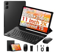 MAXLEGEN Tablette Tactile Android 15, Écran 11 Pouces 2K FHD, 4G LTE+5G WiFi, 36GB RAM+256GB/1TB Extensible, Octa-Core, Tablets, 9580mAh, Caméra 13MP, GPS, Clavier/Souris/Stylet/Étui Inclus