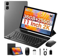 MAXLEGEN Tablette Tactile, Écran 11 Pouces 2K FHD, 4G LTE+5G WiFi, 36GB RAM+256GB/1TB Extensible, Octa-Core, Android 14 Tablets, 9580mAh, Caméra 13MP, GPS, Clavier/Souris/Stylet/Écouteur/Étui Inclus