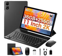 MAXLEGEN Tablette Tactile, Écran 11 Pouces 2K FHD, 4G LTE+5G WiFi, 36GB RAM+256GB/1TB Extensible, Octa-Core, Android 14 Tablet, 9580mAh, Caméra 13MP, GPS, Clavier/Souris/Stylet/Écouteur/Étui Inclus
