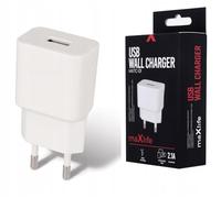 Maxlife Chargeur USB A MXTC-01 2.1A Blanc - Chargeur Rapide Compact et Fiable avec Port USB A- Adaptateur USB pour Smartphones - Chargeur Secteur USB Robuste -Idéal Chargeurs pour Téléphones Portables