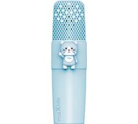 MaxLife Microphone Bluetooth avec haut-parleur MXBM-500 Bleu Lapin Haut-parleur sans fil avec microphone 3W Compatible avec iPhone, Android, batterie 400 mAh, cadeaux pour enfants
