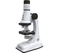 Maxlife, microscope pour enfants avec lumière LED réglable et socle pivotant, blanc