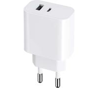 Maxlife MXTC-06 PD QC chargeur secteur 1x USB-C 1x USB 30W blanc (OEM0101203)