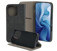 Maxlife Smart Magnet Coque pour iPhone 16 Pro Max Noir 6,9Pouces - Étui Rabat avec Compartiment pour Cartes - Magnétique Coque de Téléphone avec Fonction Support - Étui en Similicuir avec TPU antichoc