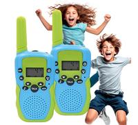 Maxlife Talkie Walkie Enfants Vert-Bleu - Ensemble de 2 Talkies-Walkies avec Lampe LED - 8 Canaux de Communication Sécurisés - Jouet Enfant 3 Ans - Talkie Walkie Longue Portée - Cadeaux Enfant 3 Ans