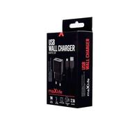 Maxlife Wall Charger Mxtc-01 Usb Fast Charge 2.1a + Micro Usb Cable Black