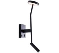 MaxLight Ibiza applique murale 2x6 W noir W0349