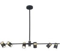 MaxLight Puma plafonnier 6x5 W noir-doré P0409