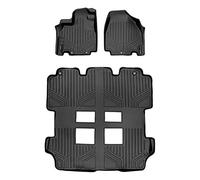 MAXLINER Maxfloormat Tapis de Sol 3 rangées de Noir pour 2011-2017 Honda Odyssey
