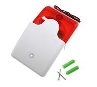 Maxmoral 1 lot de sirène filaire 12 V CC avec lumière stroboscopique clignotante pour système d'alarme de sécurité domestique 120 dB