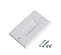 Maxmoral 1 plaque murale à brosse multifonction pour prise murale - Panneau multimédia blanc