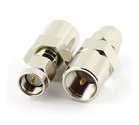 Maxmoral 2 pcs FME mâle vers SMA connecteur mâle RF Coaxial coaxial adaptateur