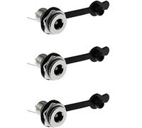 Maxmoral DC-099 Connecteur de prise d'alimentation CC avec couvercle étanche, adaptateur de montage femelle fileté 5,5 x 2,1/2,5 mm 5.5X2.1mm