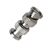 Maxmoral Lot de 10 adaptateurs BNC mâle vers mâle, connecteur coaxial BNC pour caméra de vidéosurveillance RG59 BNC Male to BNC Male