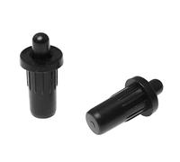 Maxmoral Lot de 20 goupilles de rechange en plastique pour porte d'armoire - 25 mm x 7,5 mm - Noir