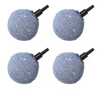 Maxmoral Lot de 4 diffuseurs d'oxygène en matériau minéral gris pour bassin - Aération à long terme - 4,8 cm