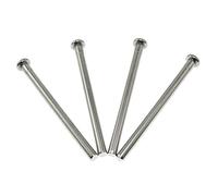 Maxmoral Lot de 4 goupilles de charnière pour porte intérieure de rechange Argenté 8,9 cm