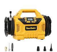 MaxMore Gonfleur de pneu portable compatible avec batterie DeWalt 20 V (outil uniquement), pompe à compresseur d'air sans fil haute pression 160 psi, jauge numérique, arrêt automatique, lumière LED