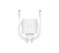 Maxo - Adaptateur secteur - GaN - 65 watt - Power Delivery 3.0 + PPS (USB-C) - sur le câble : USB-C - blanc - Europe