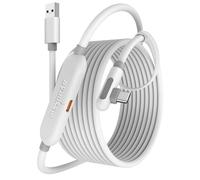 Maxonar Câble Link de Charge 5m Compatible avec Meta Quest 3, Quest 3S, Quest 2, Pico 4 et PC Steam VR Pico 4 et PC Steam VR, VR Câble de Liaison USB 3.0