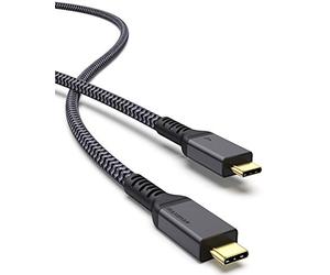 Maxonar Câble Thunderbolt 4 1,2M/40 Gbit/s,USB 4.0 certifié TB4 20V/5A 100W Prend en charge le moniteur 1x8K 30hz ou double 4K60hz,M1 Macbook Air,SSD externe,eGpu(Gpu externe),station d'accueil USB C