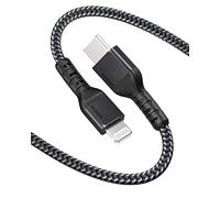 Maxonar Câble USB C vers Lightning 1,2m [Certifié Apple MFi] Câble de Charge en Nylon Tressé de Type C Avec puce d'Origine Apple Compatible avec iPhone 13 Pro Max/12/11/X/XS/XR/8,Airpods 3/Airpods Pro