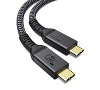 Maxonar Câble USB4 Certifié avec Câble Thunderbolt 4,Câble de Charge 240W Câble de Données 40Gbps,8K@60Hz 4K120Hz HDR,PD3.1,Câble USB C vers USB C,Compatible avec MacBook,SSD,Moniteur,Hub,Dock,1.2M