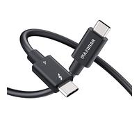 Maxonar [Certifié Intel] Câble Thunderbolt 4 0,8 m,Câble TB4 Certifié USB-IF,Charge 40 Gbp/s 100W,écran 8K,Compatible avec Mac Studio,Studio Display,Thunderbolt 4 M1 Macbook/USB C Hub,SSD,eGpu