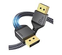 Maxonar DisplayPort 8K Câble DP 8K @ 60Hz DP1.4 HBR3 4K @ 60Hz/144Hz/120Hz 5K@60Hz 2K@165Hz/240Hz Prise en Charge du Port d'affichage FreeSync et G-Sync pour Moniteur (5M/16.4FT)