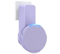 Maxonar Support Mural, Support Peu encombrant, Gestion des câbles intégrée, Pas de perçage nécessaire, Compatible avec Echo Pop et Google Nest Speaker,Violet
