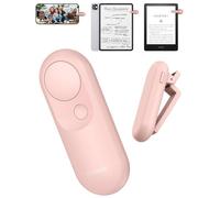 Maxonar Télécommande Tourne-Page pour Kindle RF, Charge Magnétique | Clicker Kindle, rangement magnétique 2-en-1, batterie 100 h, pour Paperwhite, Oasis, Kobo, iPad et tablettes, rose