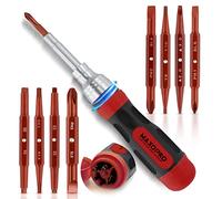 Maxopro Tournevis à cliquet 19 en 1 - Outil toutenun magnétique - Petit tournevis robuste - Kit de tournevis multiembouts - Tournevis toutenun - Tournevis