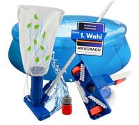 Maxorado Aspirateur manuel pour piscine - Buse de sol + tige - Brosse de piscine - Nettoyeur de sol - Brosse d'aspiration pour sol de piscine