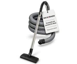 Maxorado Tube Aspirateur Buse de Sol Poignée Tuyau Compatible avec Miele S8 S8000 C3 Complete & C3 Compact Pièces de rechange Buse Combi SBD Gris Plastique et métal 1 Pièce