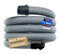 Maxorado Tuyau d'aspirateur 1,8 m compatible avec Miele S8, S8000, C3 Complete & C3 Compact, etc. Qualité supérieure, longue durée de vie, gris