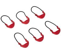 Maxpedition Lot de 6 petites tirettes de fermeture éclair Unisexe Rouge Taille S